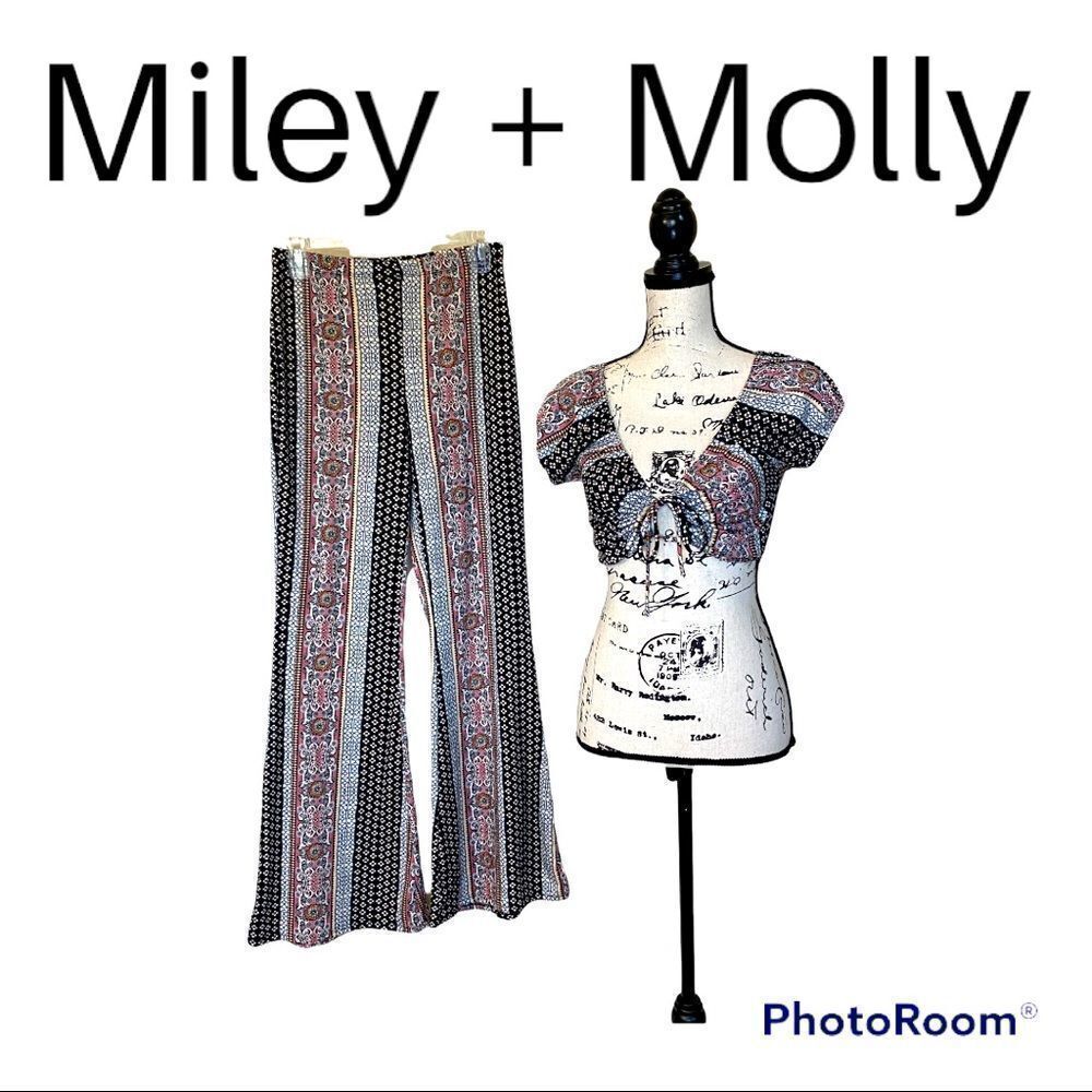 Miley + Molly Floral Crop Top With Matching Leggings